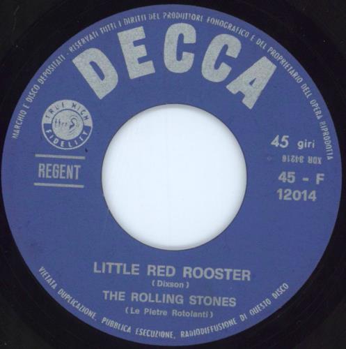 The Rolling Stones Little Red Rooster - Red p/s 7" vinyl single (7 inch record / 45) Italian ROL07LI342786