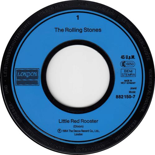 The Rolling Stones Little Red Rooster 7" vinyl single (7 inch record / 45) German ROL07LI668576