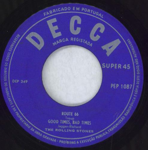 The Rolling Stones Little Red Rooster 7" vinyl single (7 inch record / 45) Portuguese ROL07LI825834