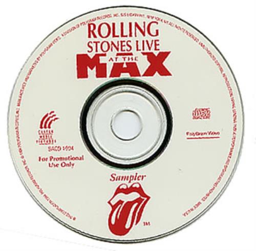 The Rolling Stones Live At The Max - Sampler CD album (CDLP) US ROLCDLI308917