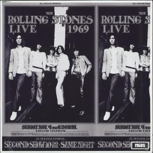 The Rolling Stones Live At The Oakland Coliseum 1969 vinyl LP album (LP record) UK ROLLPLI769459