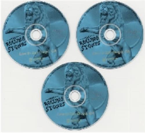 The Rolling Stones Live In San Diego 3-CD album set (Triple CD) US ROL3CLI113109