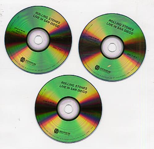 The Rolling Stones Live In San Diego CD-R acetate US ROLCRLI256905