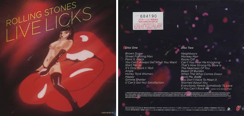 The Rolling Stones Live Licks 2 CD album set (Double CD) Japanese ROL2CLI368129