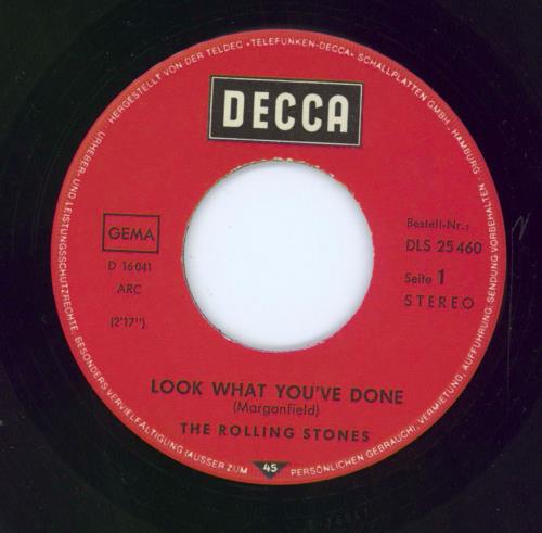 The Rolling Stones Look What You've Done - VG 7" vinyl single (7 inch record / 45) German ROL07LO793588