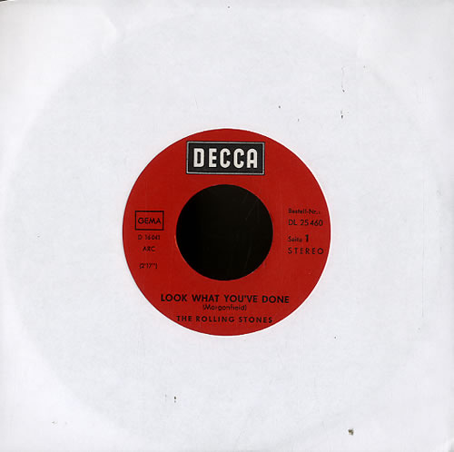 The Rolling Stones Look What You've Done 7" vinyl single (7 inch record / 45) German ROL07LO593934