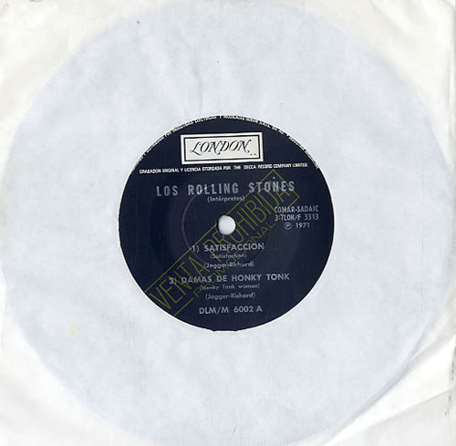 The Rolling Stones Los Rolling Stones 7" vinyl single (7 inch record / 45) Argentinean ROL07LO632768