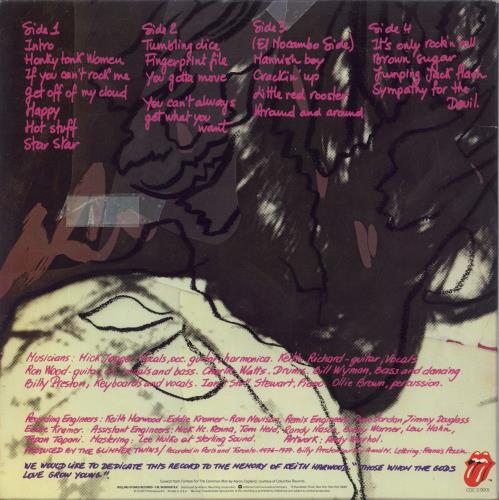 The Rolling Stones Love To Live 2-LP vinyl record set (Double LP Album) US ROL2LLO819311
