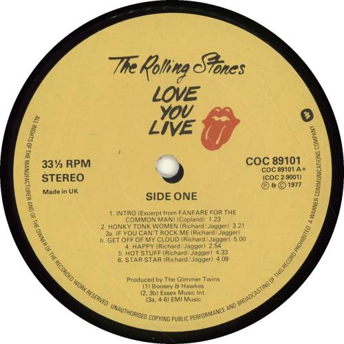 The Rolling Stones Love You Live - 1st 2-LP vinyl record set (Double LP Album) UK ROL2LLO701217