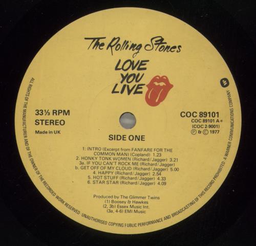 The Rolling Stones Love You Live - 2nd 2-LP vinyl record set (Double LP Album) UK ROL2LLO585324