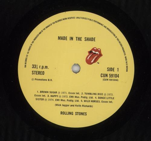 The Rolling Stones Made In The Shade + Inner vinyl LP album (LP record) UK ROLLPMA77716