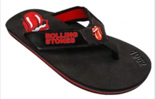 The Rolling Stones Mens Logo Sandals - Large clothing UK ROLMCME330656