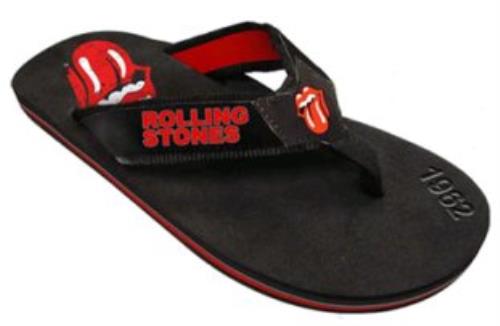 The Rolling Stones Mens Logo Sandals - Medium clothing UK ROLMCME330655