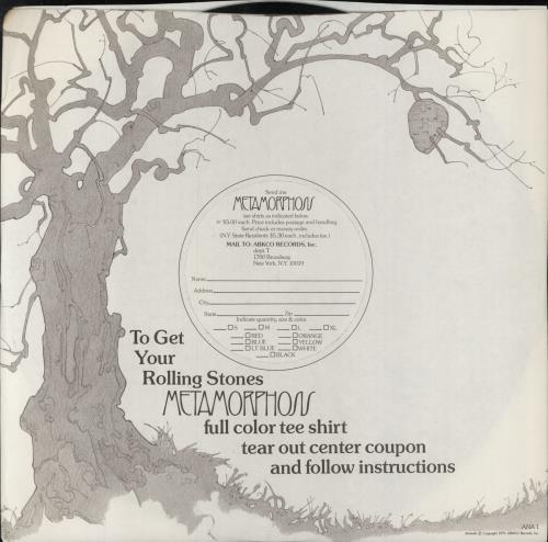 The Rolling Stones Metamorphosis + Inner vinyl LP album (LP record) US ROLLPME797475