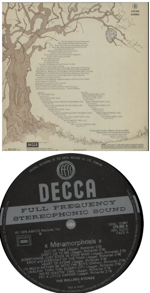 The Rolling Stones Metamorphosis - 1st + 'Rolling Stones' Sleeve vinyl LP album (LP record) French ROLLPME585678