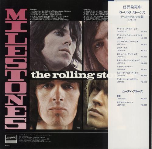 The Rolling Stones Milestones - Orange Vinyl + postcard vinyl LP album (LP record) Japanese ROLLPMI222597