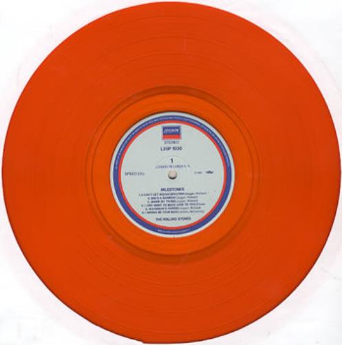The Rolling Stones Milestones - Orange Vinyl vinyl LP album (LP record) Japanese ROLLPMI368258