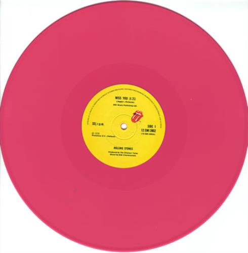 The Rolling Stones Miss You - 1st - Pink Vinyl - VG+ 12" vinyl single (12 inch record / Maxi-single) UK ROL12MI32694