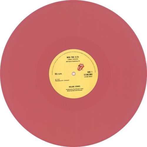 The Rolling Stones Miss You - 1st - Pink 12" vinyl single (12 inch record / Maxi-single) UK ROL12MI313096