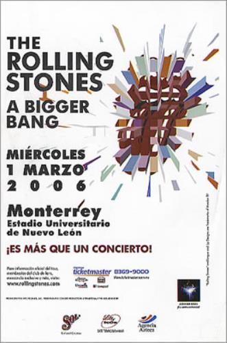 The Rolling Stones Monterrey Concert 2006 handbill Mexican ROLHBMO352897