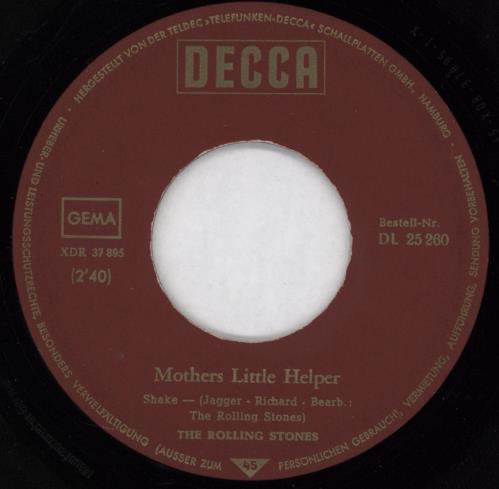 The Rolling Stones Mothers Little Helper - Club Edition Stickered 7" vinyl single (7 inch record / 45) Swiss ROL07MO773609