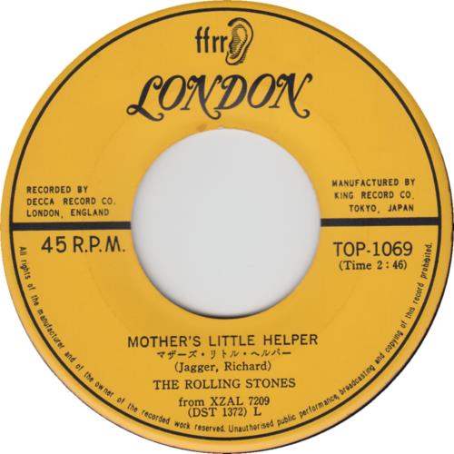 The Rolling Stones Mother's Little Helper 7" vinyl single (7 inch record / 45) Japanese ROL07MO244816