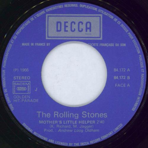 The Rolling Stones Mother's Little Helper 7" vinyl single (7 inch record / 45) French ROL07MO776687