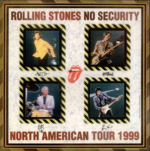 The Rolling Stones No Security - North American Tour 1999 memorabilia US ROLMMNO523888