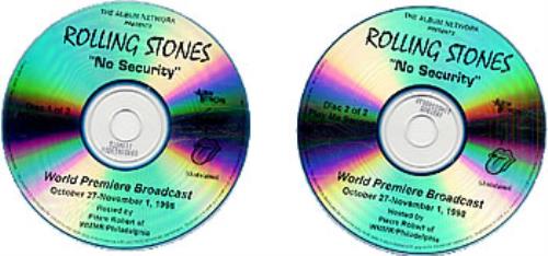 The Rolling Stones No Security CD-R acetate US ROLCRNO173838