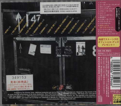 The Rolling Stones No Security CD album (CDLP) Japanese ROLCDNO208081