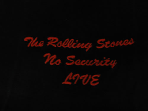 The Rolling Stones No Security t-shirt UK ROLTSNO345105