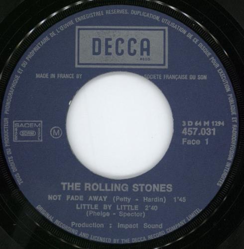 The Rolling Stones Not Fade Away E.P. - Boxed 7" vinyl single (7 inch record / 45) French ROL07NO777072