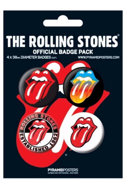 The Rolling Stones Official Badge Pack badge UK ROLBGOF403949