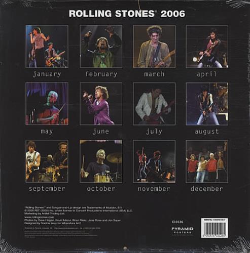 The Rolling Stones Official Calendar 2006 calendar UK ROLCAOF328572