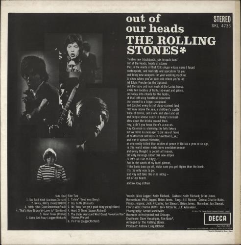 The Rolling Stones Out Of Our Heads - 4th vinyl LP album (LP record) UK ROLLPOU799166