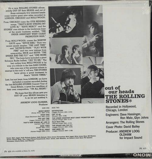 The Rolling Stones Out Of Our Heads - 70s - Sealed vinyl LP album (LP record) US ROLLPOU79700