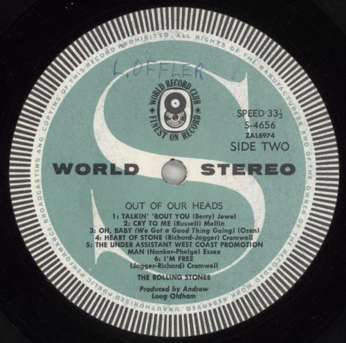 The Rolling Stones Out Of Our Heads - EX vinyl LP album (LP record) Australian ROLLPOU858486