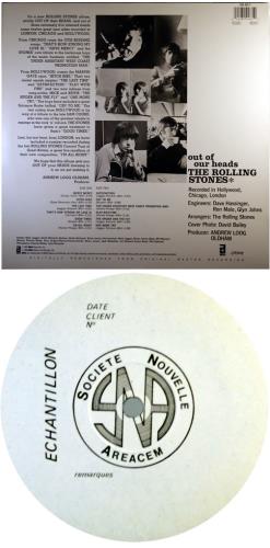 The Rolling Stones Out Of Our Heads - Test pressing vinyl LP album (LP record) French ROLLPOU551299
