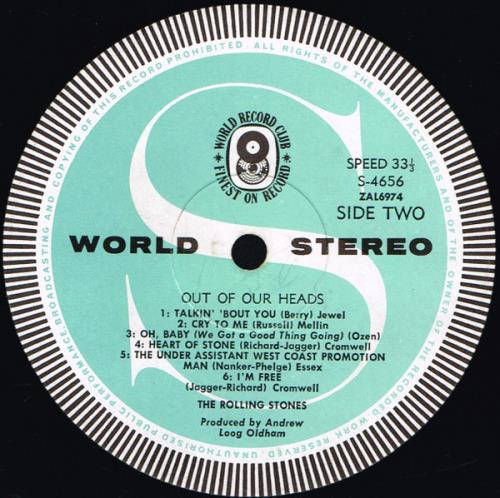 The Rolling Stones Out Of Our Heads vinyl LP album (LP record) Australian ROLLPOU323725