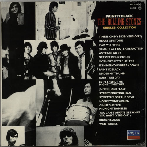 The Rolling Stones Paint It Black - The Rolling Stones Singles Collection 2-LP vinyl record set (Double LP Album) Spanish ROL2LPA632844