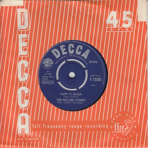 The Rolling Stones Paint It, Black - 1st - EX 7" vinyl single (7 inch record / 45) UK ROL07PA568351