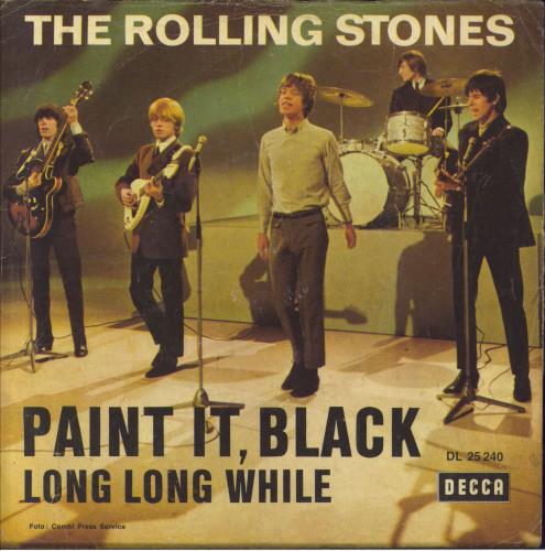 The Rolling Stones Paint It, Black - 2nd Wide Titles - VG 7" vinyl single (7 inch record / 45) German ROL07PA792245