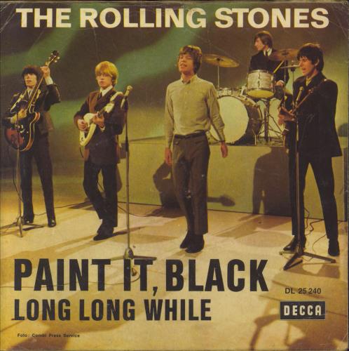 The Rolling Stones Paint It, Black - 2nd Wide Titles - VG 7" vinyl single (7 inch record / 45) German ROL07PA792245