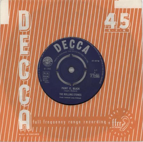 The Rolling Stones Paint It, Black - 2nd 7" vinyl single (7 inch record / 45) UK ROL07PA687451
