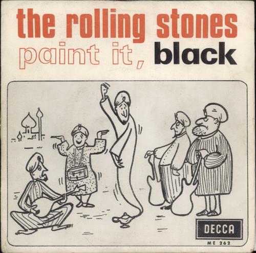 The Rolling Stones Paint It, Black - VG 7" vinyl single (7 inch record / 45) Spanish ROL07PA778358