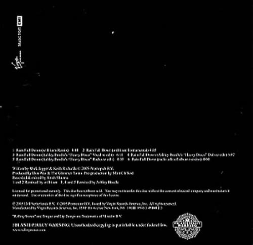 The Rolling Stones Rain Fall Down CD single (CD5 / 5") UK ROLC5RA351454