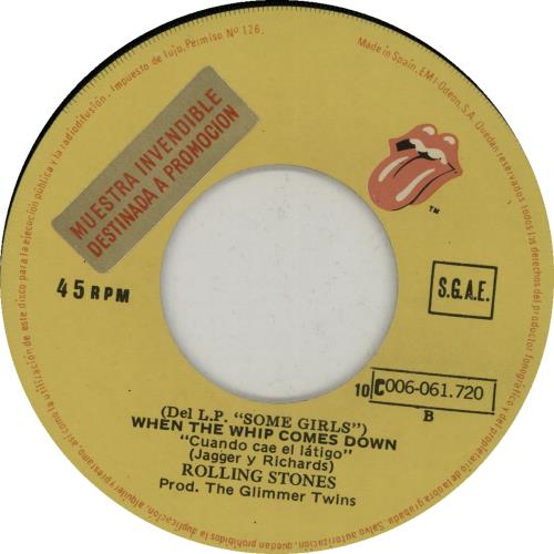 The Rolling Stones Respetable - advance 7" vinyl single (7 inch record / 45) Spanish ROL07RE123737