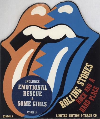 The Rolling Stones Rock And A Hard Place - Tongue Sleeve CD single (CD5 / 5") UK ROLC5RO12418
