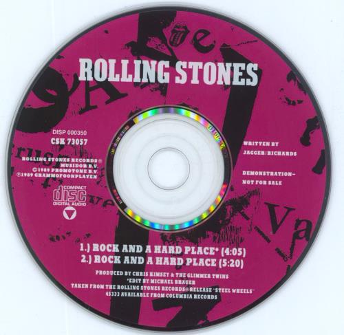 The Rolling Stones Rock And A Hard Place CD single (CD5 / 5") US ROLC5RO34911