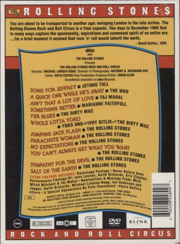 The Rolling Stones Rock And Roll Circus - Sealed DVD UK ROLDDRO876089